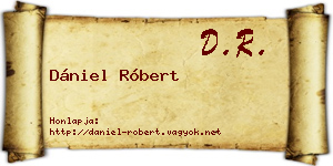 Dániel Róbert névjegykártya